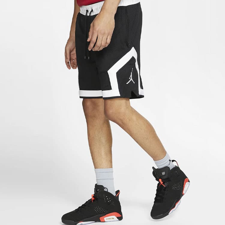 Тренировочные штаны Jordan x Air High Waist Logo Shorts Black - изображение 5