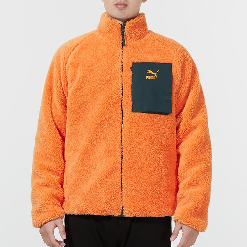 Зимняя куртка пуховик Puma Reversible Sherpa Jacket - изображение 8