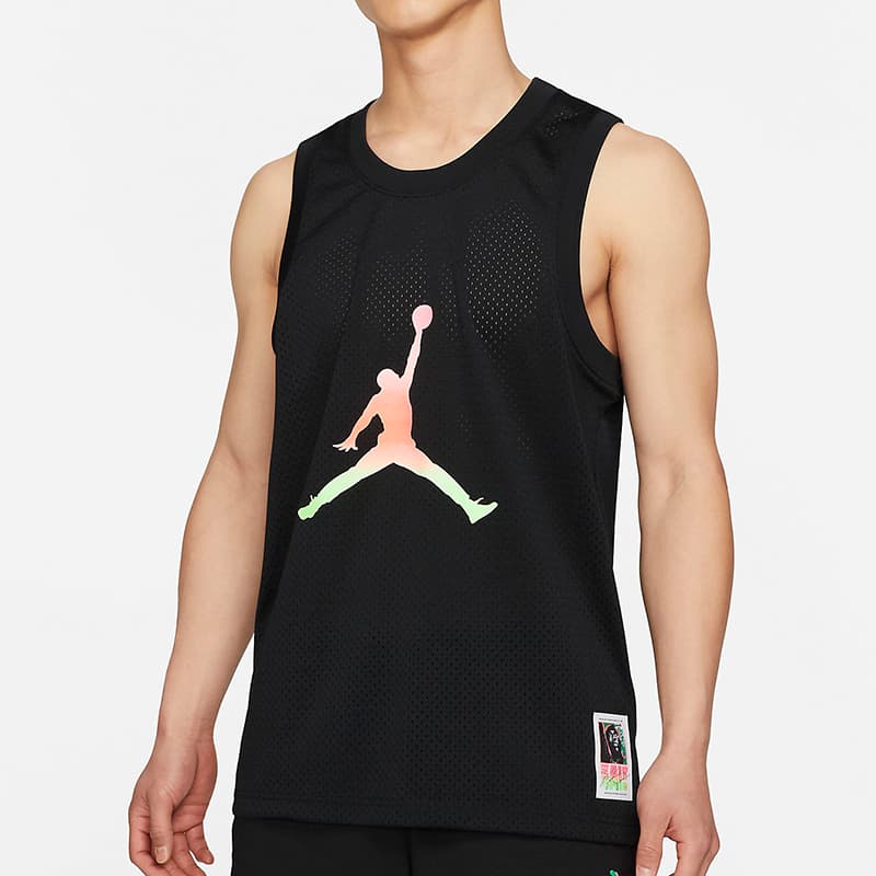 Баскетбольная майка Jordan Air Sleeveless Training Vest Black - изображение 3