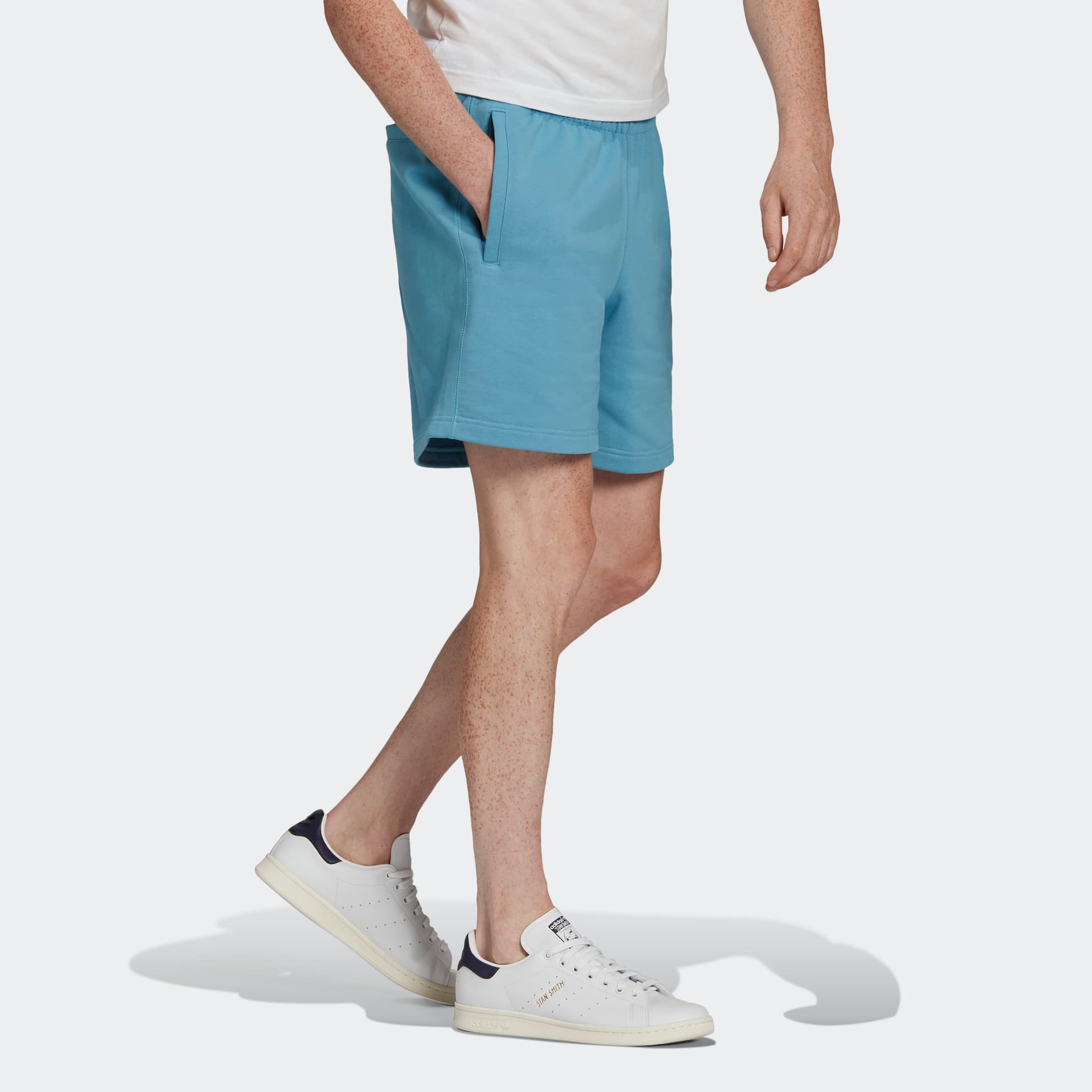 Тренировочные штаны adidas Originals C Short Ft Light Blue - изображение 4