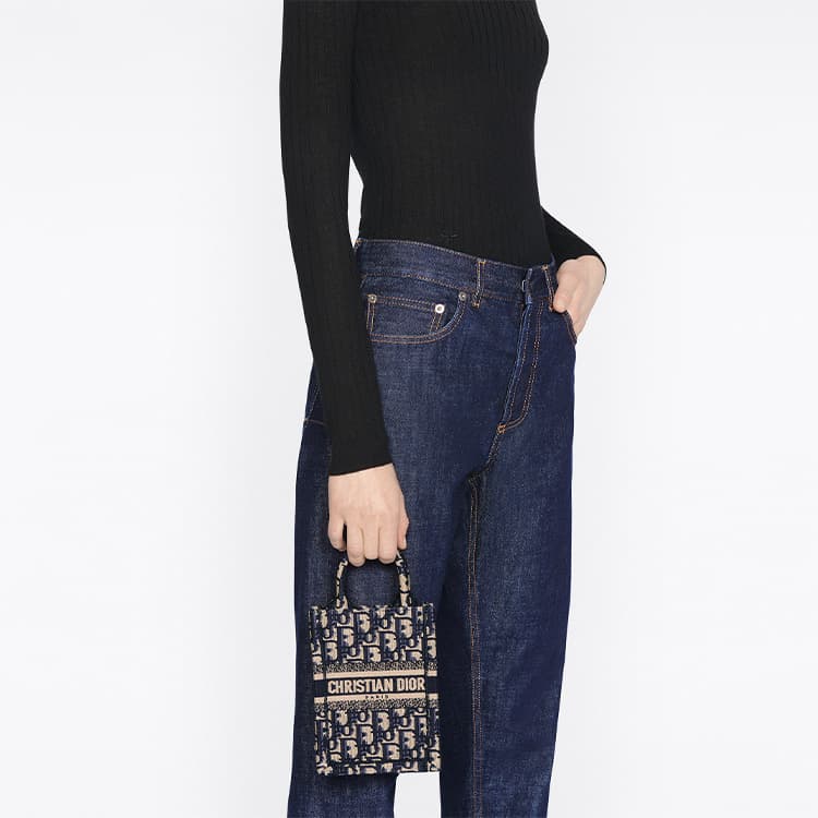 Сумка Dior Book Tote Mini Blue - изображение 9