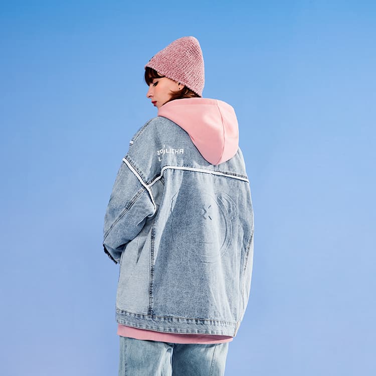 Джинсовая куртка LAMLICKA Denim Jacket Blue - изображение 4