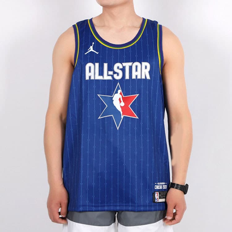Баскетбольная майка Jordan NBA All-Star Jersey Blue - изображение 3