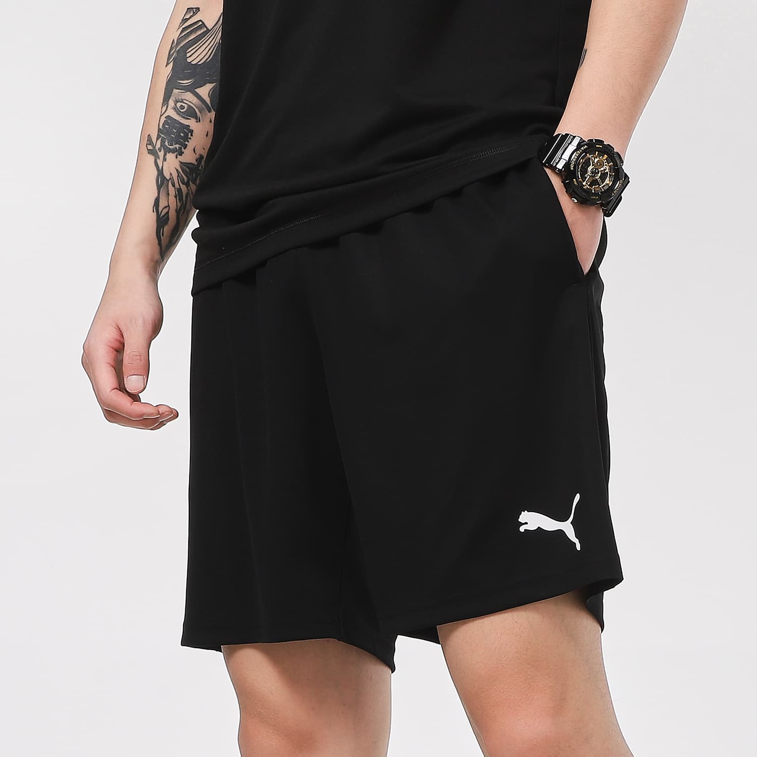 Шорты Puma Training Knit Shorts Black - изображение 4