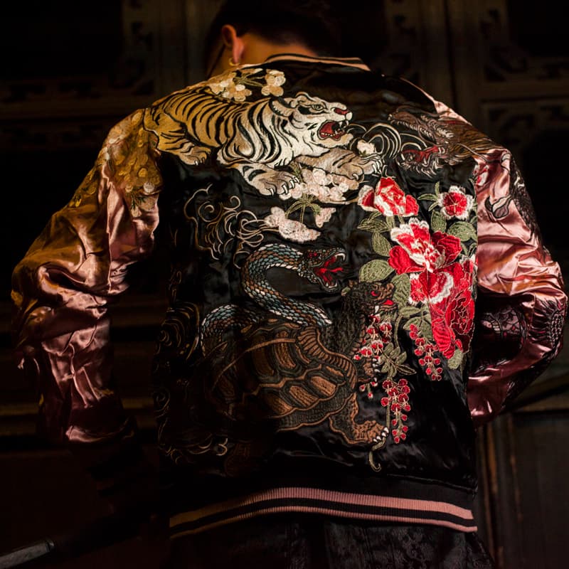 Бомбер Sansheng Bomber Jacket Black Gold - изображение 5