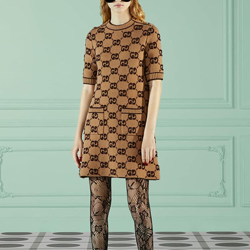 Платье Gucci SS23 GG Jacquard Dress - изображение 5