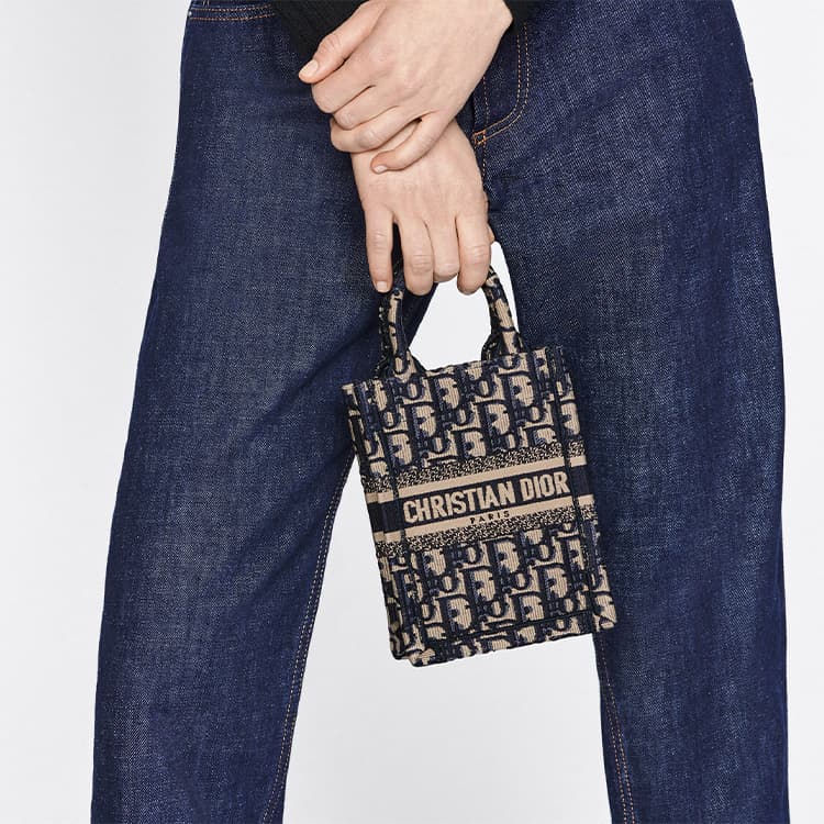 Сумка Dior Book Tote Mini Blue - изображение 10