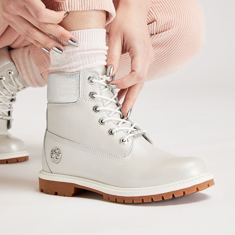Ботинки Timberland 6 Inch Light Grey - изображение 7