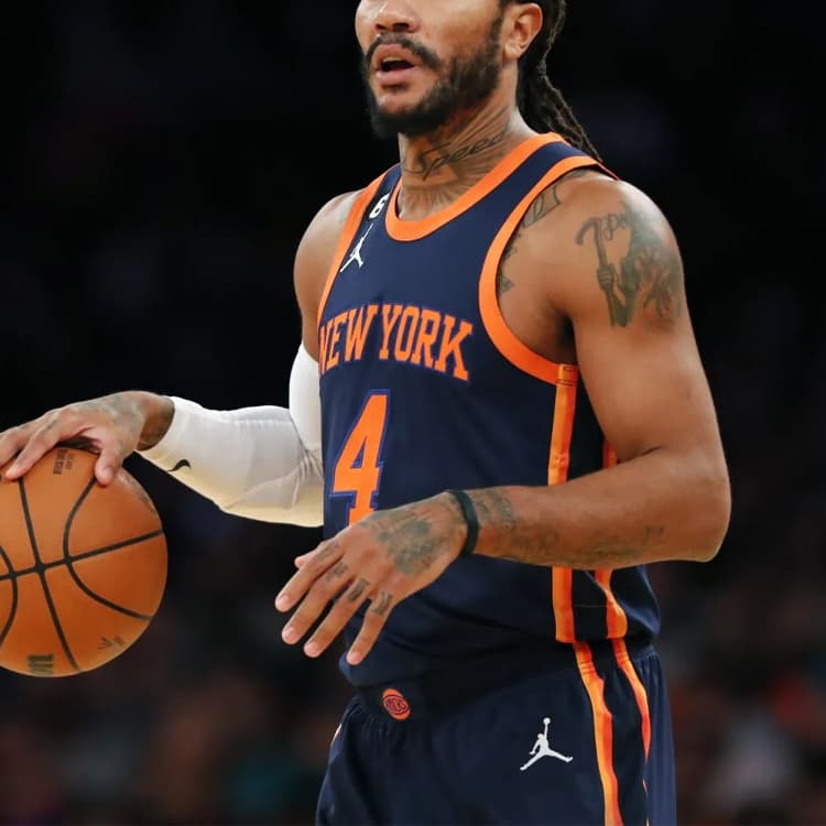 Баскетбольная майка Nike NBA Knicks Rose Jersey 4 Deep Blue - изображение 2