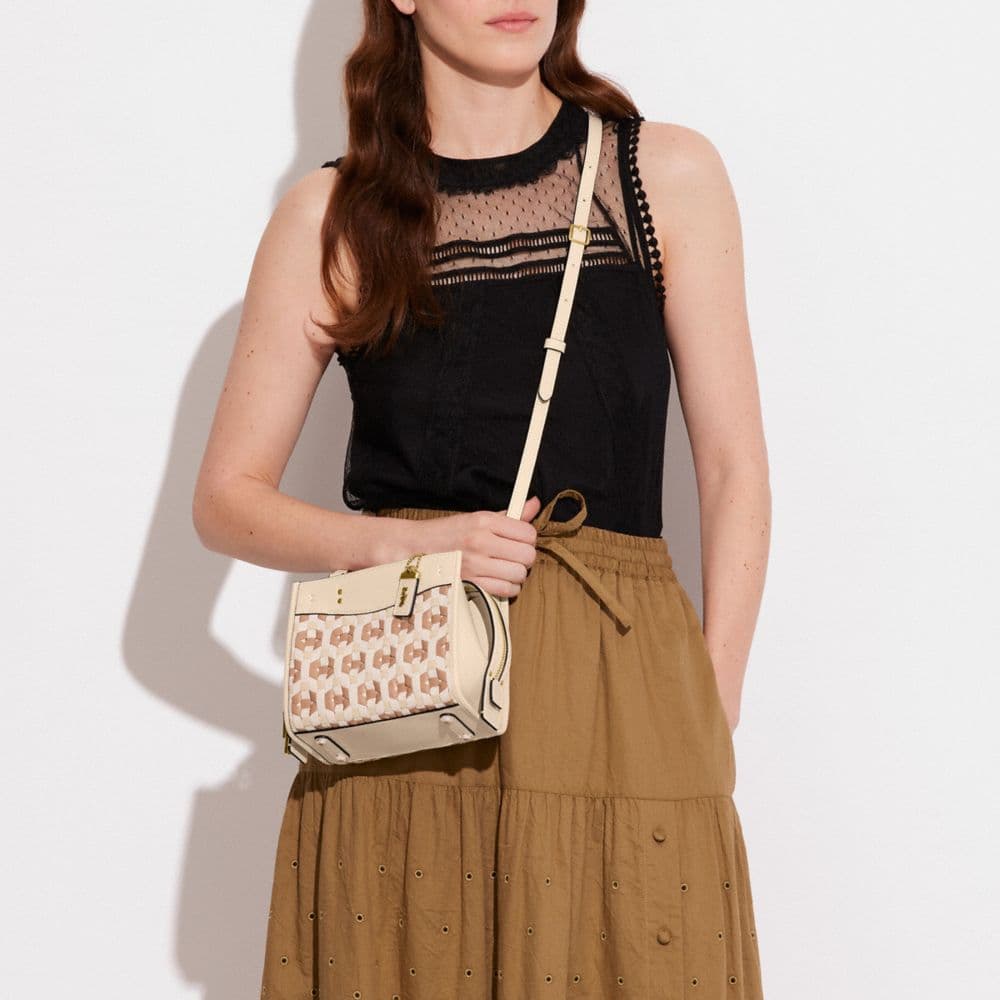 Сумка Coach Rogue 17 Small Cream - изображение 4