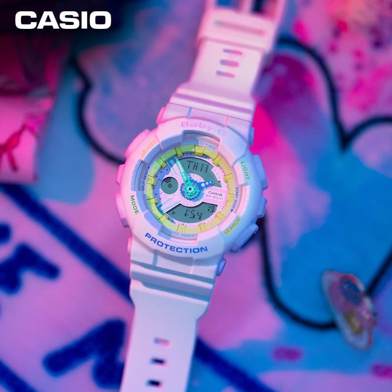Часы Casio G-Shock GA-110MW-7A & Baby-G BA-110TM-7A - изображение 3