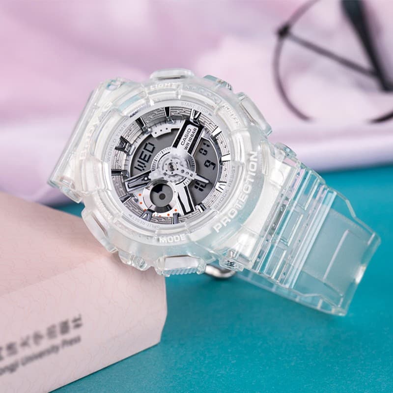 Часы CASIO G-SHOCK BABY-G 200 55*51.2mm GA-110CR-7A+BA-110CR-7A - изображение 4