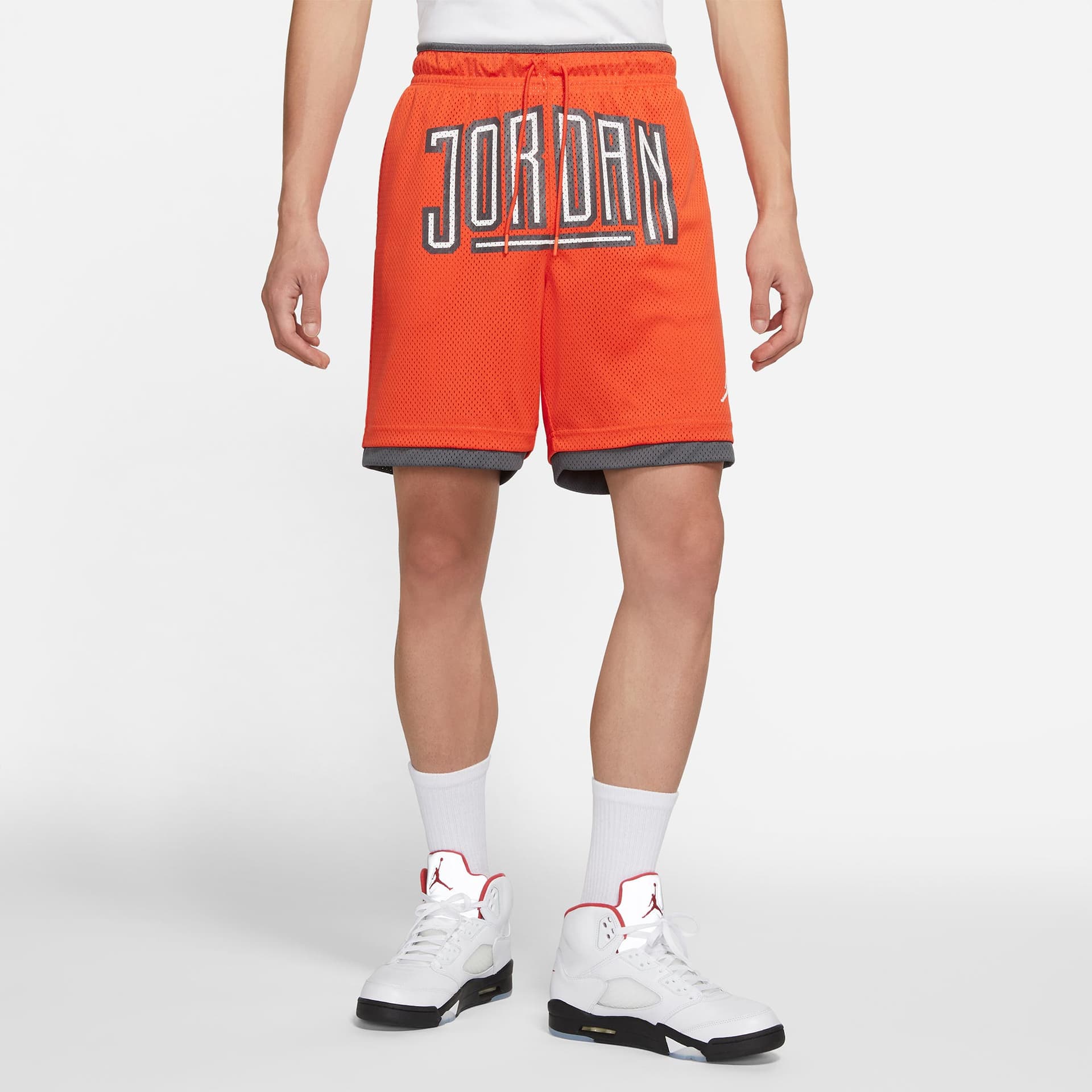 Тренировочные штаны Jordan Sport Dna Orange Shorts - изображение 5