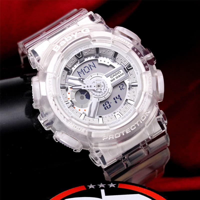 Часы CASIO G-SHOCK BABY-G 200 55*51.2mm GA-110CR-7A+BA-110CR-7A - изображение 5
