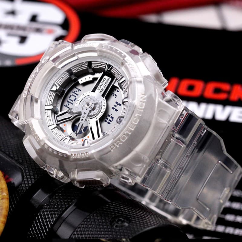 Часы CASIO G-SHOCK BABY-G 200 55*51.2mm GA-110CR-7A+BA-110CR-7A - изображение 6