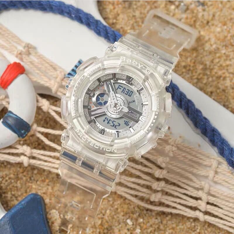 Часы CASIO G-SHOCK BABY-G 200 55*51.2mm GA-110CR-7A+BA-110CR-7A - изображение 2