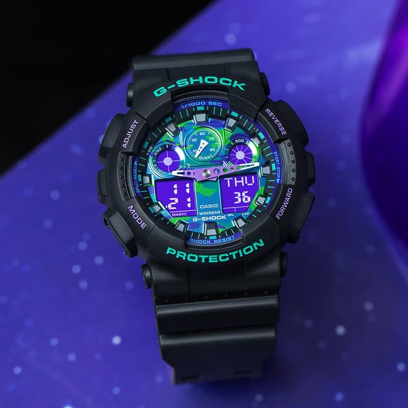 Часы Casio G-Shock GA-100BL-1A & Baby-G BA-110TM-7A - изображение 3