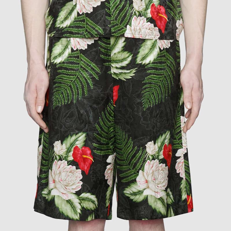 Шорты Gucci Floral Print Shorts - изображение 2
