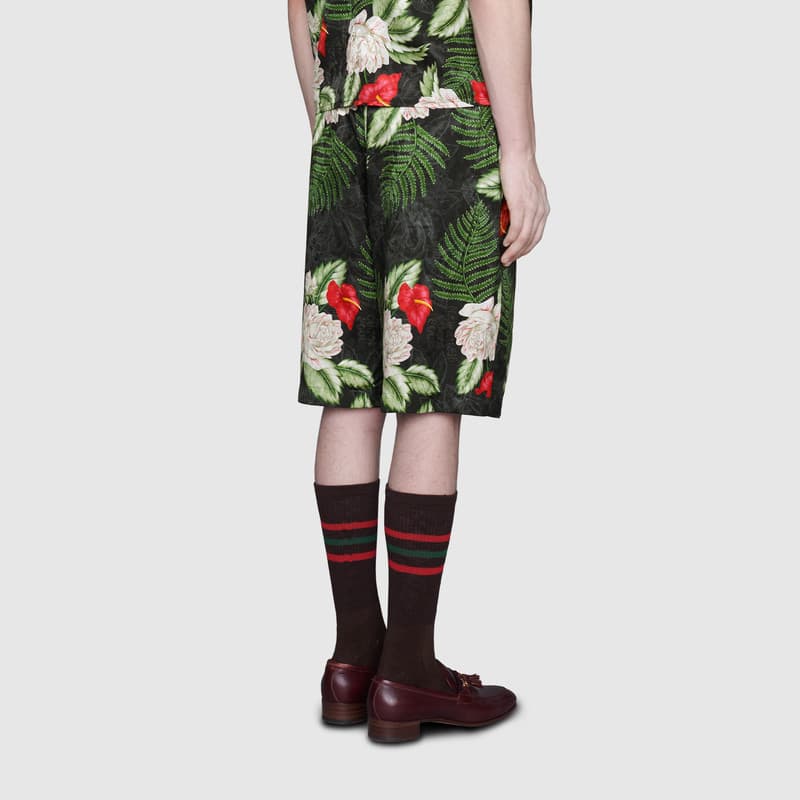 Шорты Gucci Floral Print Shorts - изображение 4