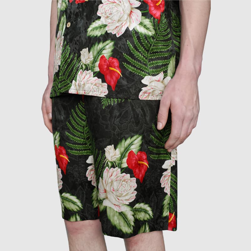 Шорты Gucci Floral Print Shorts - изображение 3