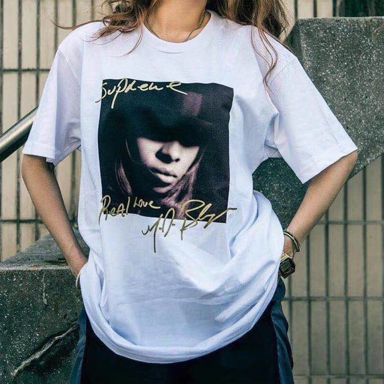 Футболка Supreme Mary J. Blige Tee White - изображение 3