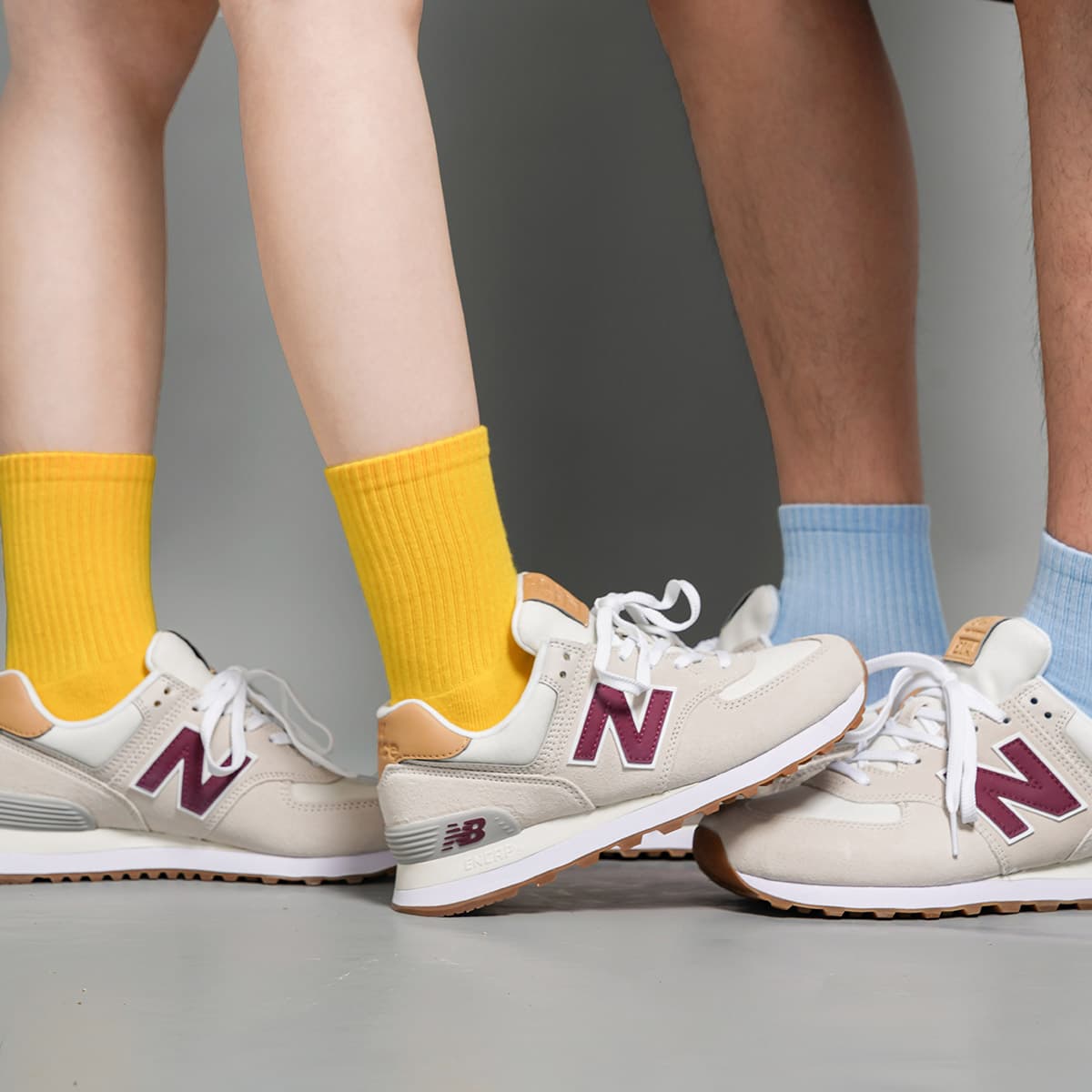 Кроссовки для бега New Balance 574 v2 Beige - изображение 8