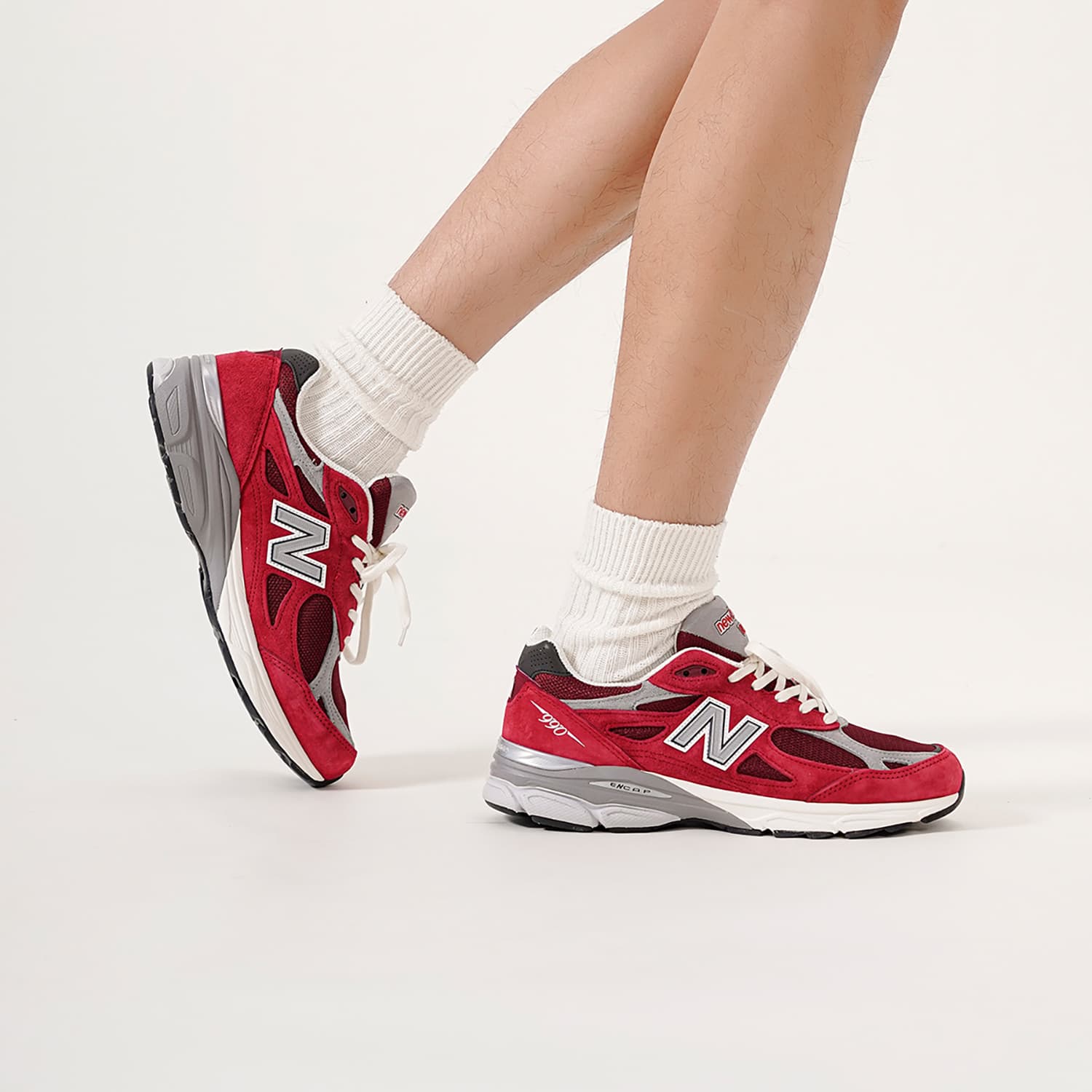 Кроссовки для бега New Balance Teddy Made Burgundy - изображение 9