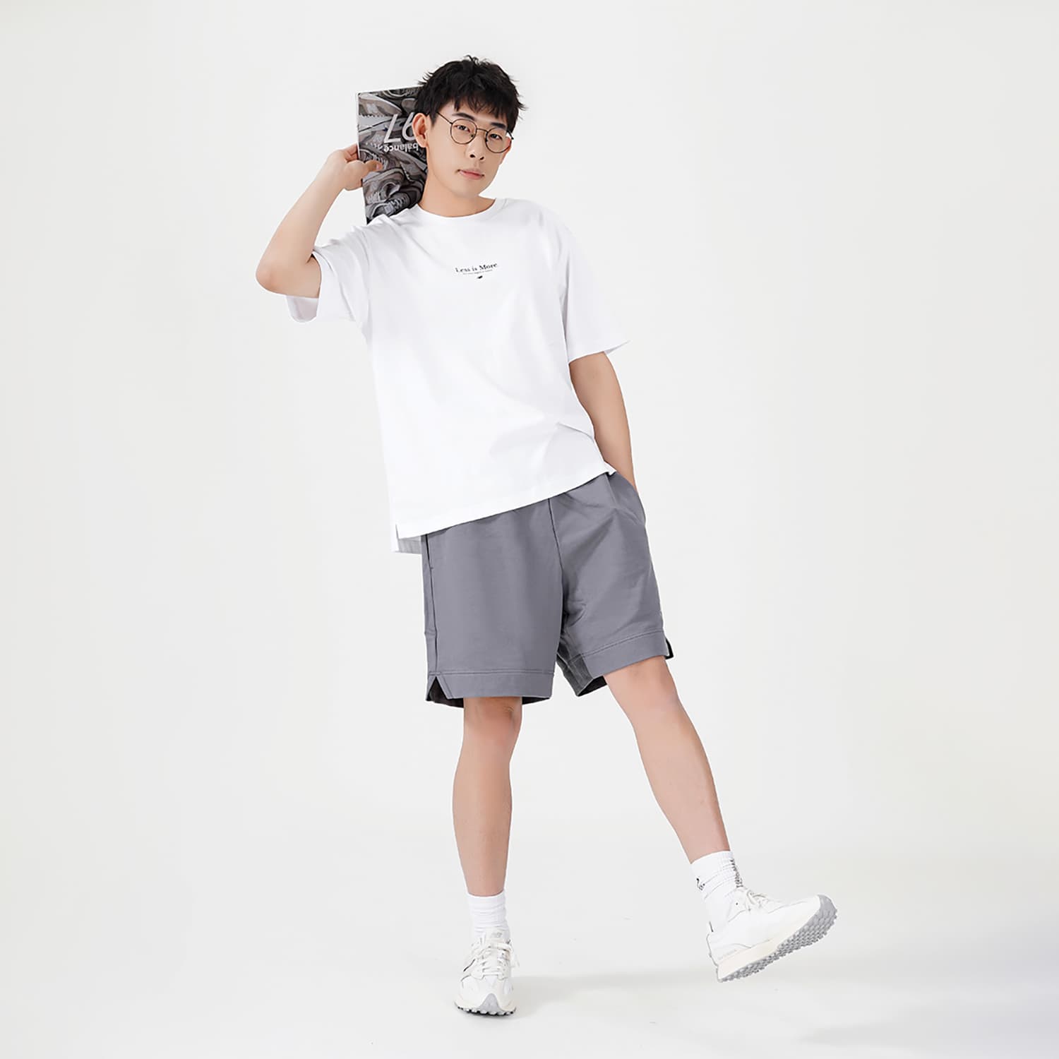 Шорты New Balance x nice rice Shorts Grey - изображение 5