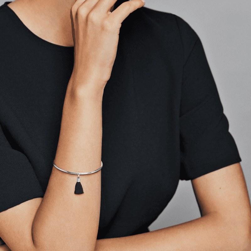 Кулон Pandora Black Tassel 925 Silver - изображение 2