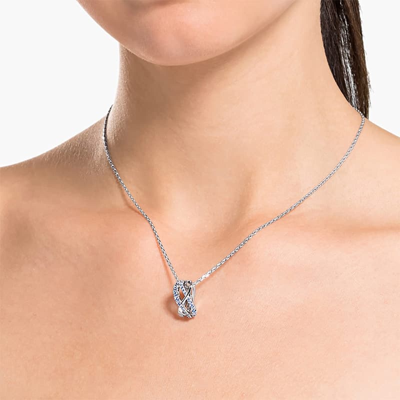 Ожерелье Swarovski Spiral Necklace Blue - изображение 3