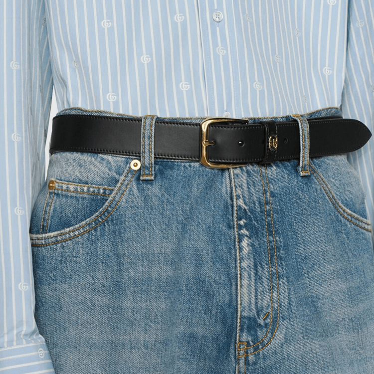 Ремень Gucci Double G Leather Belt - изображение 6