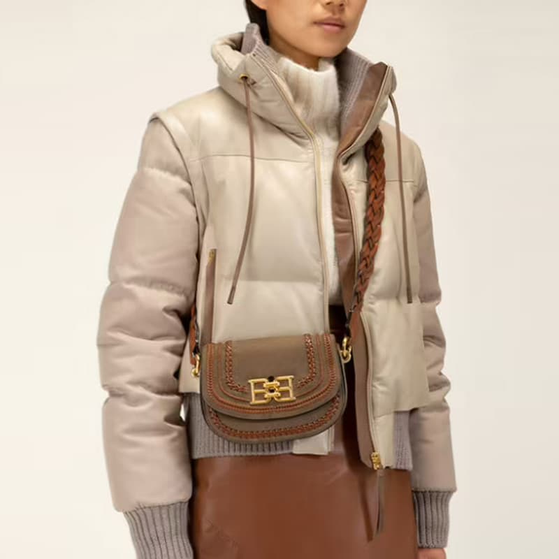Сумка через плечо Bally Mini Leather Crossbody Bag Green - изображение 5
