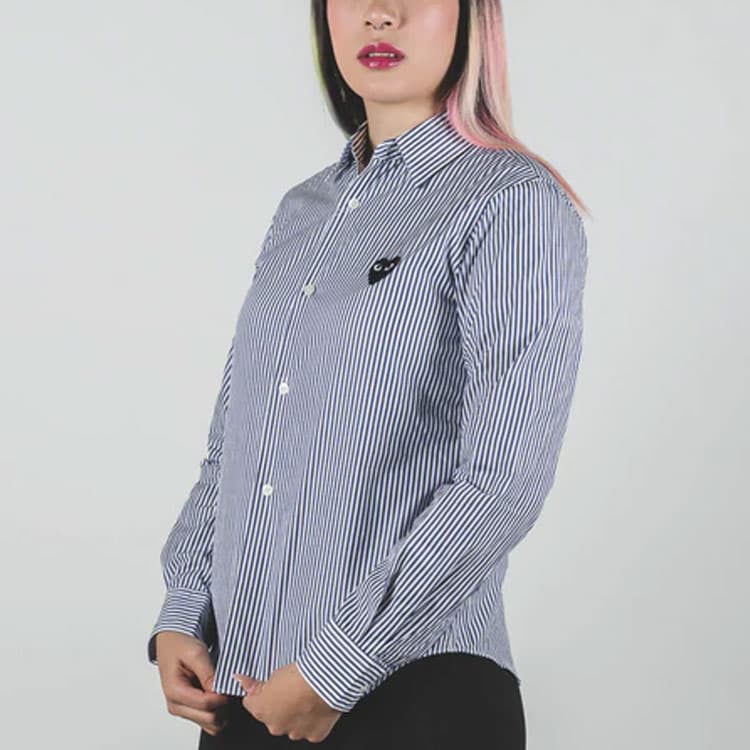 Блузка CDG Play Striped Shirt - изображение 3