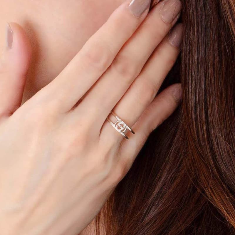 Кольцо Gucci Double G Silver Ring - изображение 4