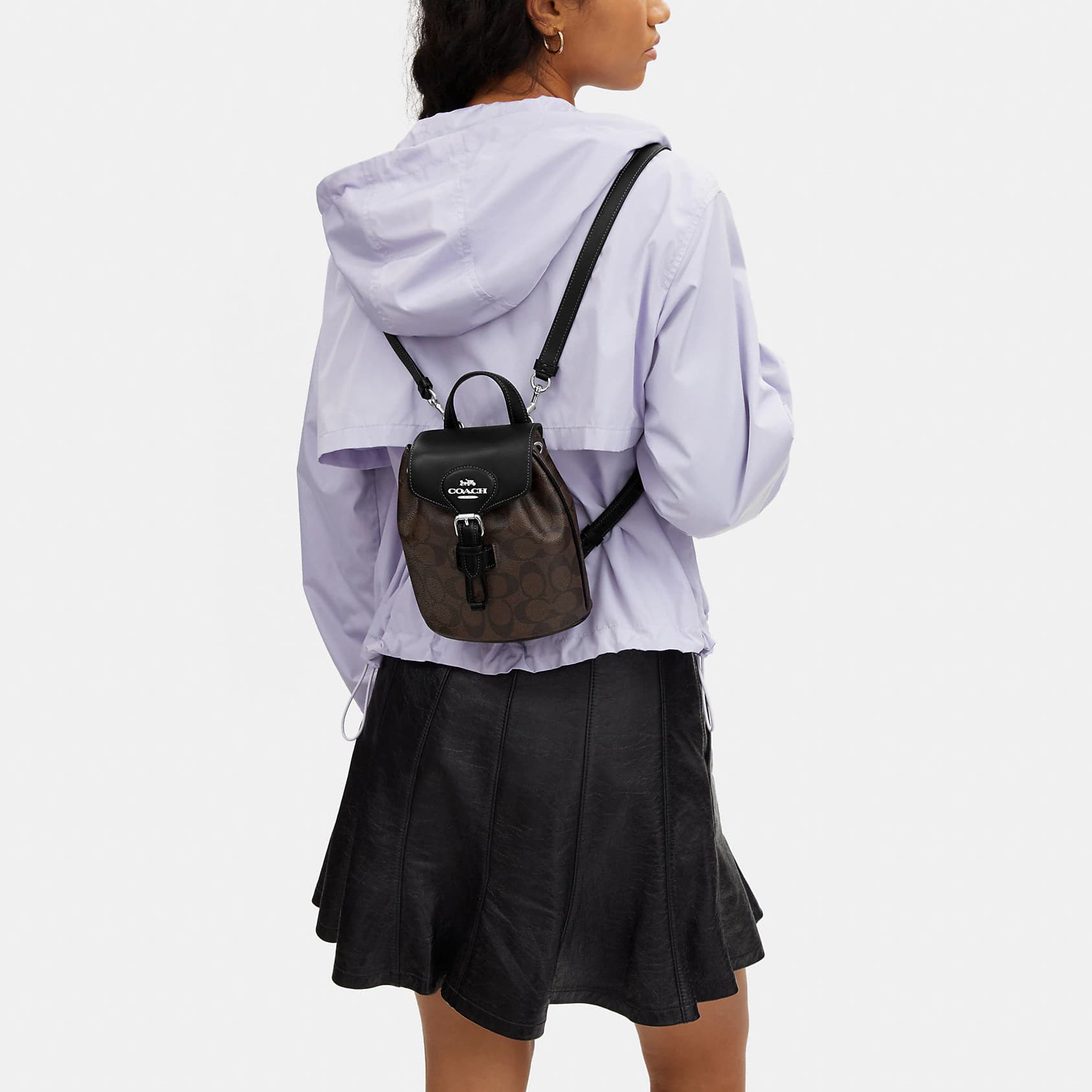 Рюкзак COACH Amelia 16 Black Brown - изображение 5