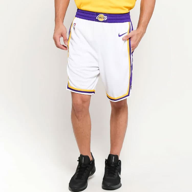 Баскетбольные шорты Nike NBA Association Edition Lakers Shorts - изображение 4