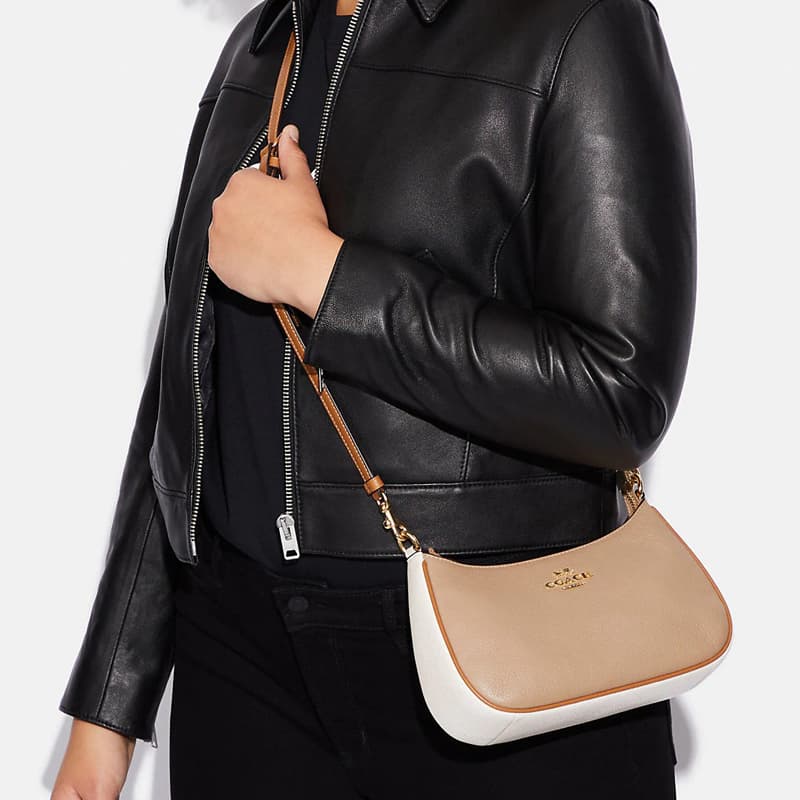 Мини-сумка COACH Teri 25 Gold/Taupe - изображение 4