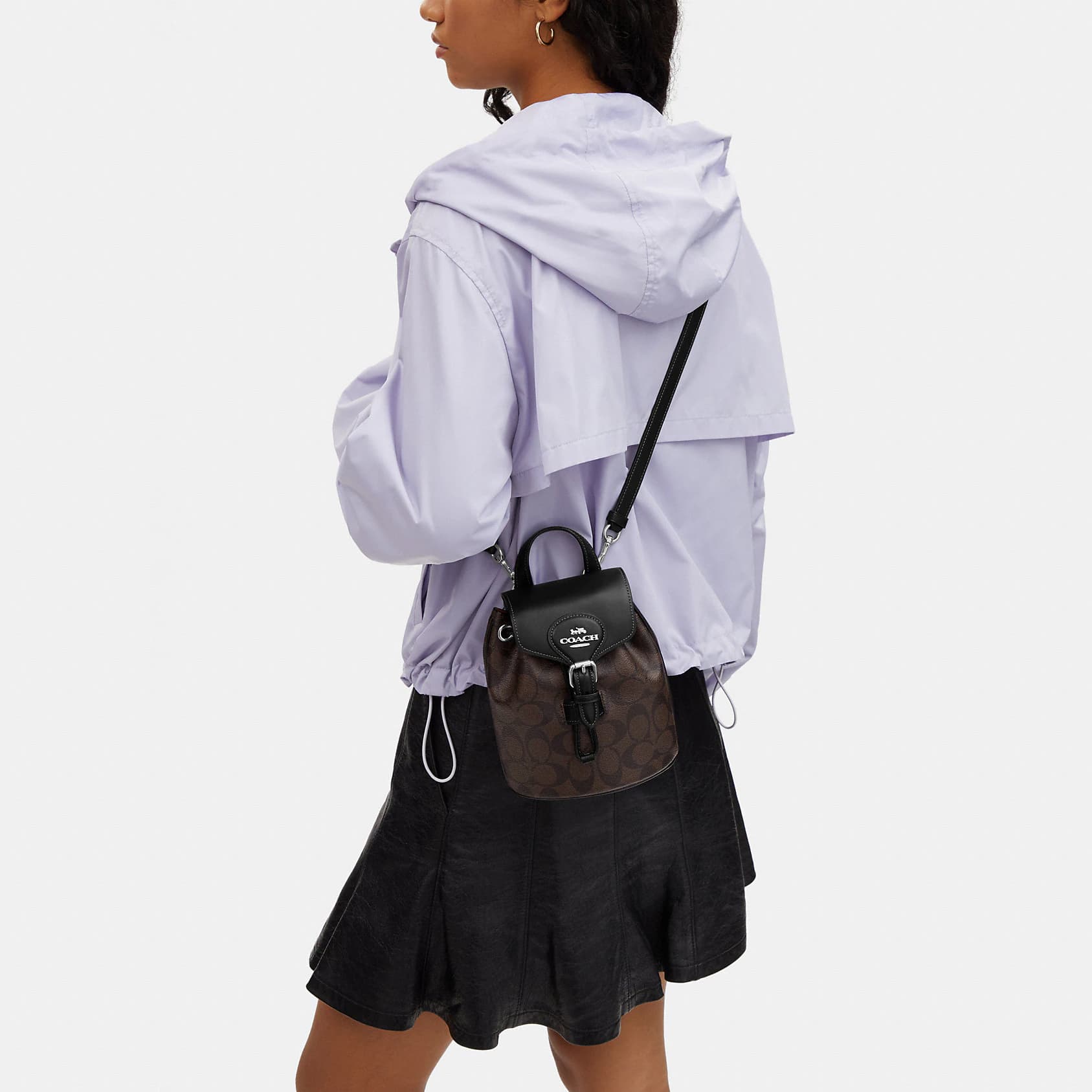 Рюкзак COACH Amelia 16 Black Brown - изображение 4