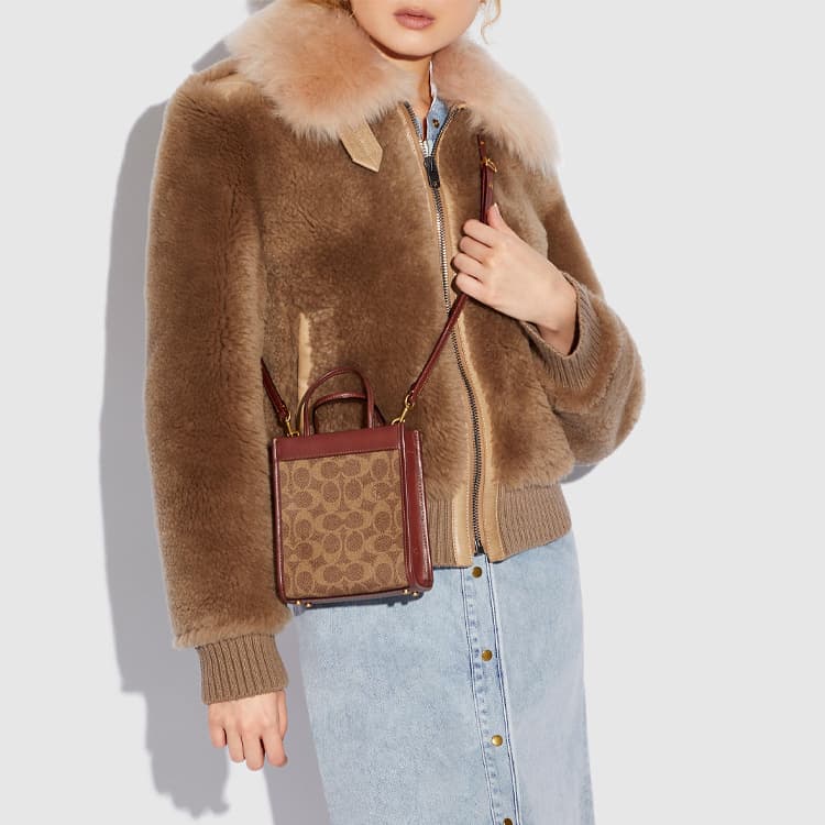 Сумка COACH Cashin 14 PVC Tote - изображение 4
