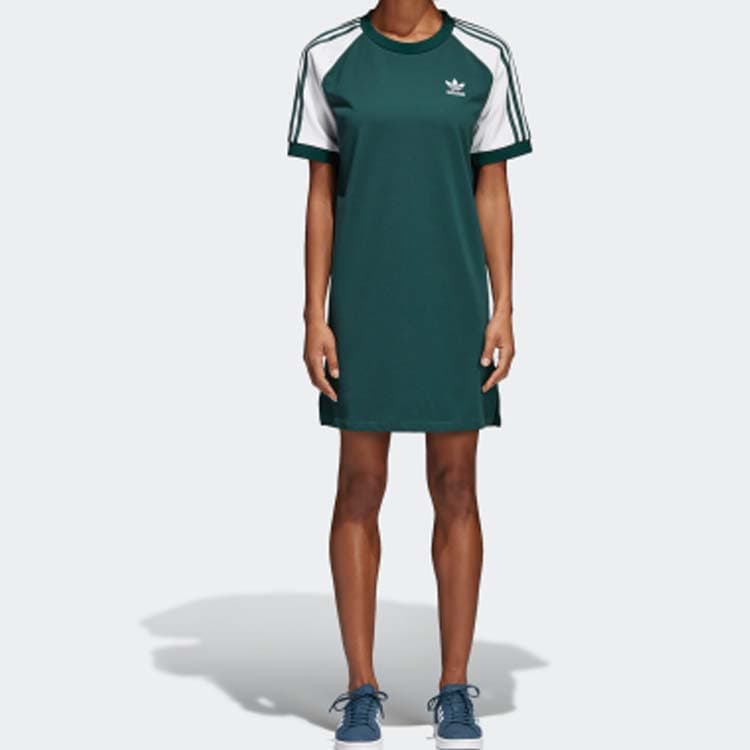 Платье adidas Originals Raglan Dress Forest Green - изображение 3