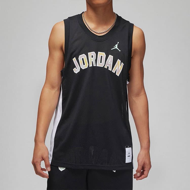 Баскетбольная майка Jordan Sport Logo Basketball Tank Black - изображение 5
