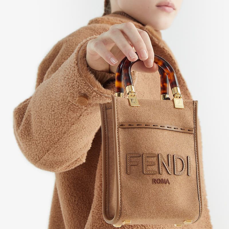 Сумка Fendi Sunshine Mini Brown - изображение 5