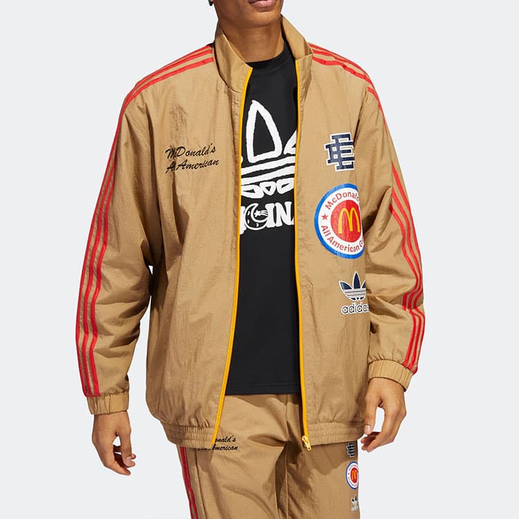 Куртка adidas x Eric Emanuel McDonald's Logo Track Jacket Brown - изображение 3