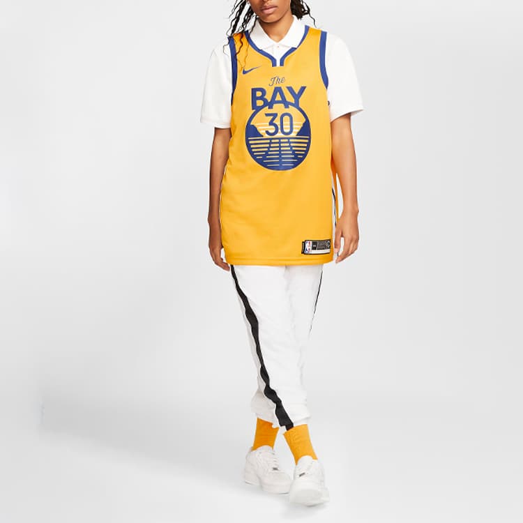 Баскетбольная майка Nike NBA Swingman Jersey Golden State Warriors Curry Yellow - изображение 5