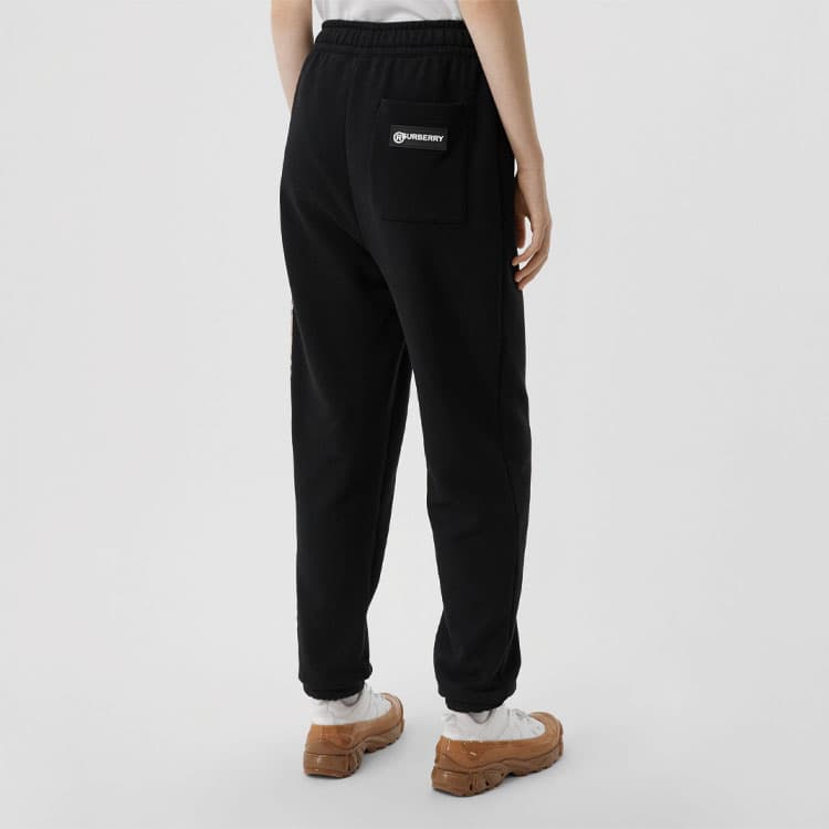 Штаны Burberry Check Jogger Pants Black - изображение 4