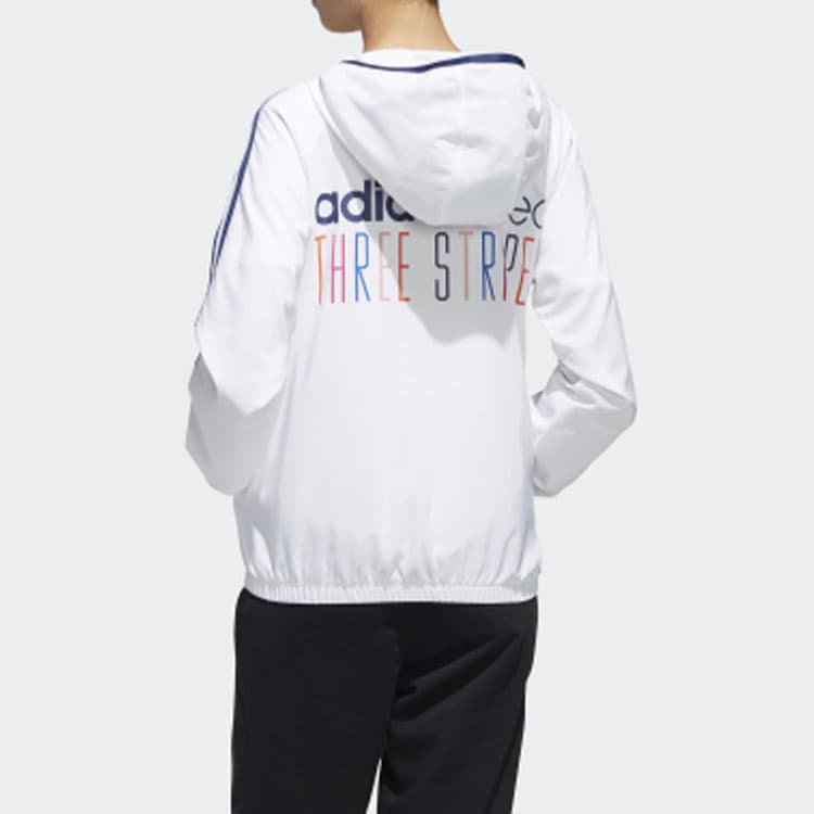 Куртка adidas Neo Colorful Logo Stripe Jacket White - изображение 4