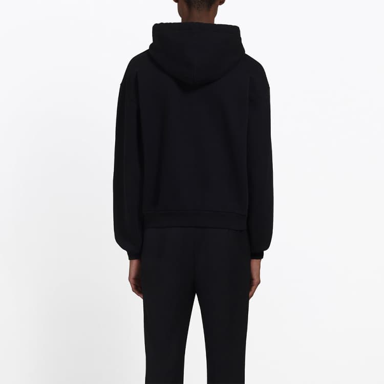 Худи Balenciaga Logo Hoodie Black - изображение 5
