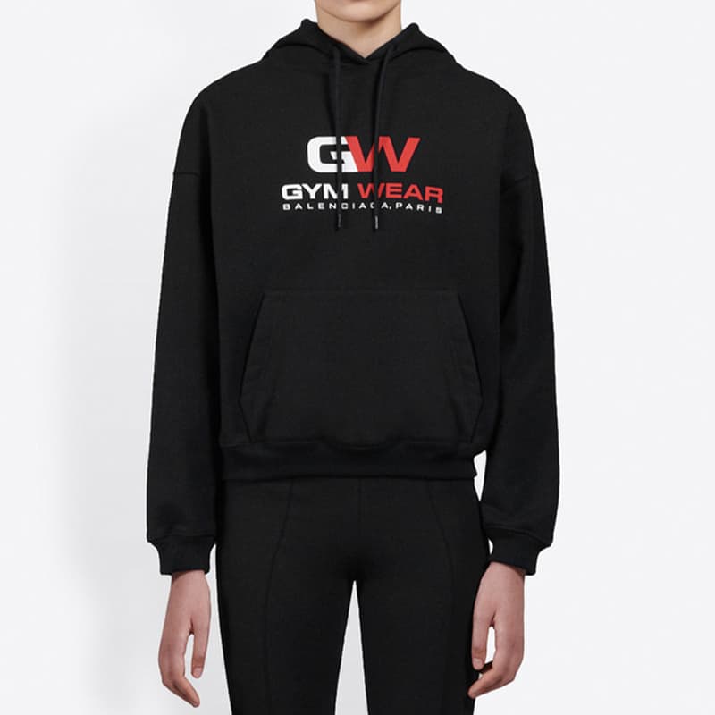 Худи Balenciaga Letter Embroidered Hoodie Black - изображение 3
