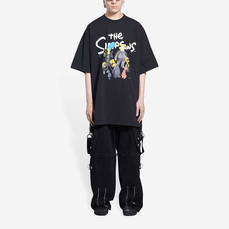 Футболка Balenciaga x The Simpsons T-Shirt Black — фото 9