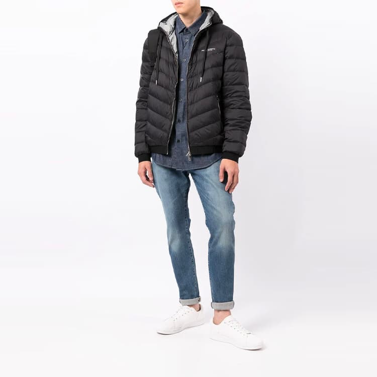 Зимняя куртка Armani Exchange Puffer Jacket Black - изображение 6